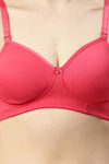 Enamor Single Layered Non Wired 3/4Th Coverage T-Shirt Bra - Teaberry — thumbnail 4