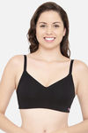 Enamor Lightly Lined Non Wired Full Coverage T-Shirt Bra - Black — thumbnail 1