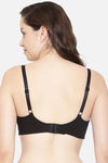 Enamor Lightly Lined Non Wired Full Coverage T-Shirt Bra - Black — thumbnail 3