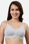 Enamor Lightly Lined Non Wired Full Coverage T-Shirt Bra - Greymelange — thumbnail 1