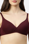 Enamor Padded Non Wired Medium Coverage T-Shirt Bra - Grapewine — thumbnail 5