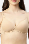 Enamor Padded Non Wired Medium Coverage T-Shirt Bra - Skin — thumbnail 5