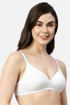 Enamor Padded Non Wired Medium Coverage T-Shirt Bra - White — thumbnail 2