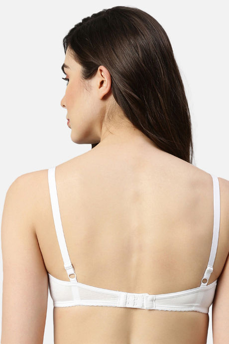 Enamor Padded Non Wired Medium Coverage T-Shirt Bra - White — image 3