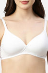 Enamor Padded Non Wired Medium Coverage T-Shirt Bra - White — thumbnail 5