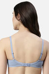 Enamor Double Layered Non Wired 3/4Th Coverage T-Shirt Bra - Chambray Melange — thumbnail 3