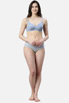 Enamor Double Layered Non Wired 3/4Th Coverage T-Shirt Bra - Chambray Melange — thumbnail 4