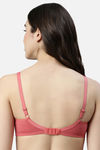 Enamor Double Layered Non Wired 3/4Th Coverage T-Shirt Bra - Tomato Melange — thumbnail 3
