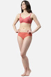 Enamor Double Layered Non Wired 3/4Th Coverage T-Shirt Bra - Tomato Melange — thumbnail 4
