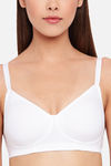 Enamor Double Layered Non Wired 3/4Th Coverage T-Shirt Bra - White — thumbnail 5