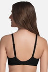Enamor Double Layered Non Wired 3/4Th Coverage T-Shirt Bra - Black — thumbnail 3