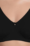 Enamor Double Layered Non Wired 3/4Th Coverage T-Shirt Bra - Black — thumbnail 4