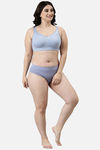 Enamor Lightly Lined Non Wired Full Coverage T-Shirt Bra - Chambray Melange — thumbnail 4