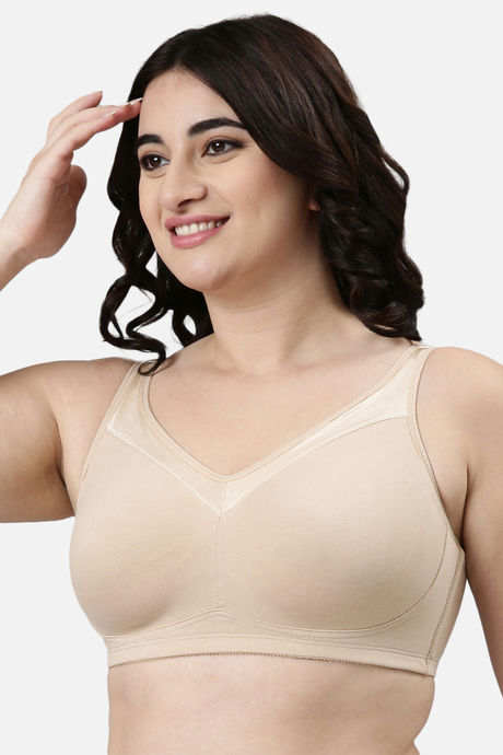 Enamor Lightly Lined Non Wired Full Coverage T-Shirt Bra - Paleskin — image 2