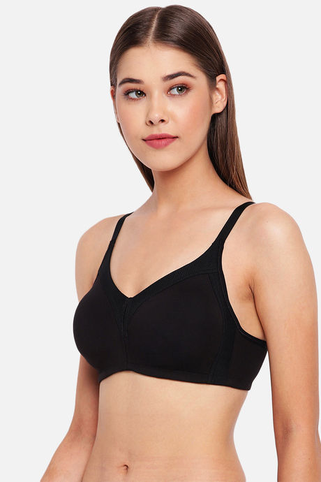Enamor Double Layered Non Wired Full Coverage T-Shirt Bra - Black — image 2