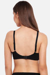 Enamor Double Layered Non Wired Full Coverage T-Shirt Bra - Black — thumbnail 3