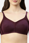 Enamor Double Layered Non Wired Full Coverage T-Shirt Bra - Purple — thumbnail 5