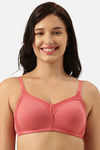 Enamor Double Layered Non Wired Full Coverage T-Shirt Bra - Tomato Melange — thumbnail 1