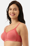 Enamor Double Layered Non Wired Full Coverage T-Shirt Bra - Tomato Melange — thumbnail 2