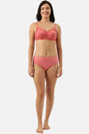 Enamor Double Layered Non Wired Full Coverage T-Shirt Bra - Tomato Melange — thumbnail 4