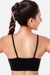 Enamor Antimicrobial Teenager Full Coverage Non-Wired Non Padded Beginners Bra - Black — thumbnail 3