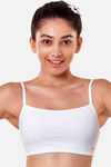 Enamor Antimicrobial Teenager Full Coverage Non-Wired Non Padded Beginners Bra - White — thumbnail 1
