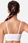 Enamor Antimicrobial Teenager Full Coverage Non-Wired Non Padded Beginners Bra - White — thumbnail 3