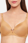Enamor Padded Non Wired Medium Coverage T-Shirt Bra - Buff — thumbnail 4