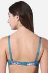 Enamor Padded Non Wired Medium Coverage T-Shirt Bra - Jade Flora Print — thumbnail 3