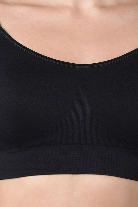 Enamor Padded Non Wired Full Coverage Sag Lift Bra - Black — image 4