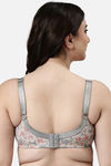 Enamor Lightly Lined Non Wired Full Coverage Super Support Bra - Midnight Peony Print — thumbnail 3