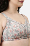 Enamor Lightly Lined Non Wired Full Coverage Super Support Bra - Midnight Peony Print — thumbnail 5