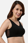 Enamor Padded Non Wired Full Coverage Bralette - Black — thumbnail 2