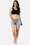 Enamor Padded Non Wired Full Coverage Bralette - Black — thumbnail 4