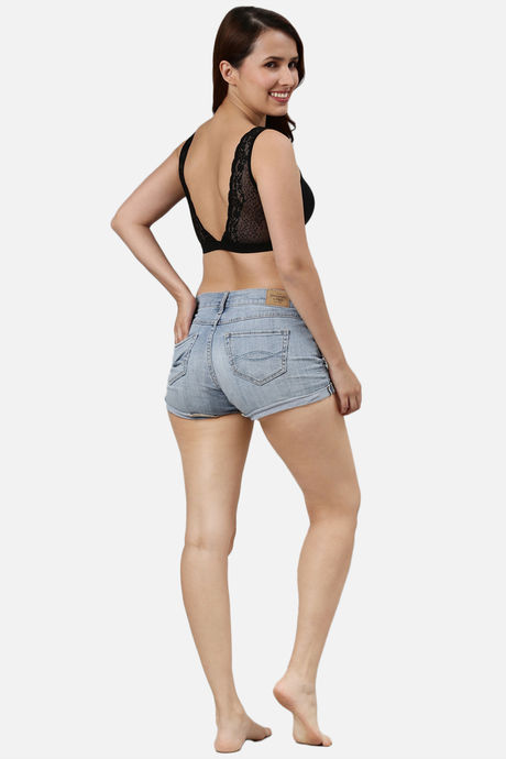 Enamor Padded Non Wired Full Coverage Bralette - Black — image 5