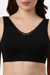 Enamor Padded Non Wired Full Coverage Bralette - Black — thumbnail 8