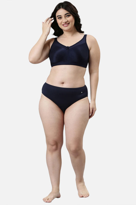 Enamor Lightly Lined Non-Wired Full Coverage Super Support Bra - Eclipse — image 4