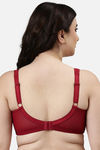 Enamor Lightly Lined Non-Wired Full Coverage Super Support Bra - Masai — thumbnail 3