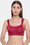 Enamor Double Layered Non-Wired Full Coverage T-Shirt Bra - Plum — thumbnail 1