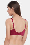 Enamor Double Layered Non-Wired Full Coverage T-Shirt Bra - Plum — thumbnail 3