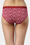 Enamor Anti Microbial High Rise Full Coverage Hipster Panty (Pack of 2) - Multicolor Print — thumbnail 4
