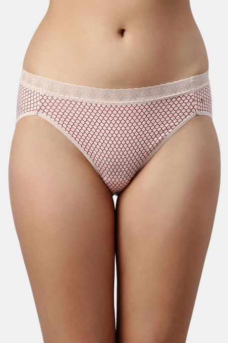 Enamor Anti Microbial High Rise Full Coverage Hipster Panty (Pack of 2) - Multicolor Print — image 5