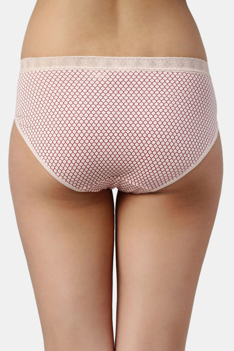 Enamor Anti Microbial High Rise Full Coverage Hipster Panty (Pack of 2) - Multicolor Print — image 7