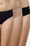 Enamor High Rise Full Coverage Hipster Panty (Pack of 3) - Multicolor — thumbnail 1