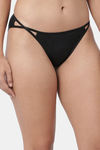 Enamor Low Rise Three-Fourth Coverage Bikini Panty - Black — thumbnail 3