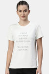 Enamor Anti Odour Relaxed Top - Ivory Yama Graphic — thumbnail 1