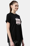 Enamor Anti Odour Relaxed Top - Jet Black Be Here Graphic — thumbnail 2