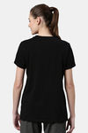 Enamor Anti Odour Relaxed Top - Jet Black Be Here Graphic — thumbnail 3
