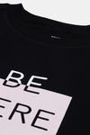 Enamor Anti Odour Relaxed Top - Jet Black Be Here Graphic — thumbnail 5
