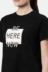 Enamor Anti Odour Relaxed Top - Jet Black Be Here Graphic — thumbnail 7